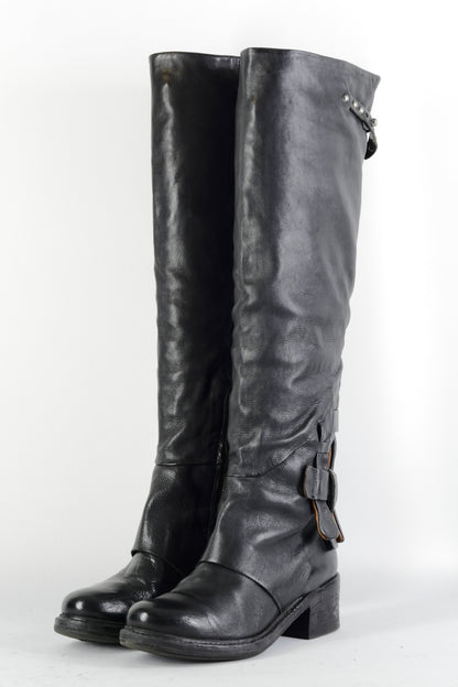 BUUTS AS98 Hohe Stiefel Leder schwarz 224092-2