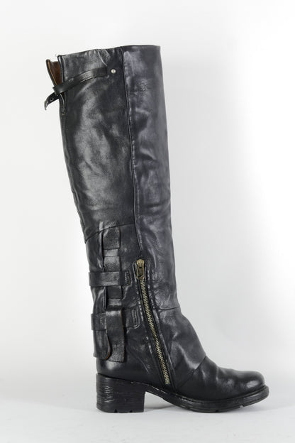 BUUTS AS98 Hohe Stiefel Leder schwarz 224092-3