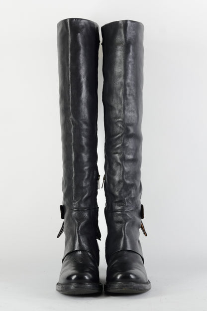 BUUTS AS98 Hohe Stiefel Leder schwarz 224092-4