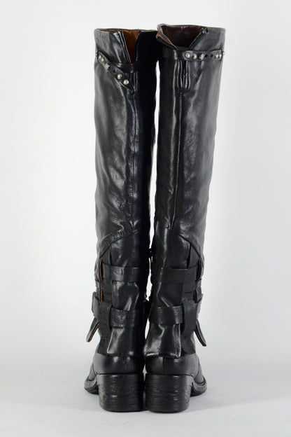 BUUTS AS98 Hohe Stiefel Leder schwarz 224092-5