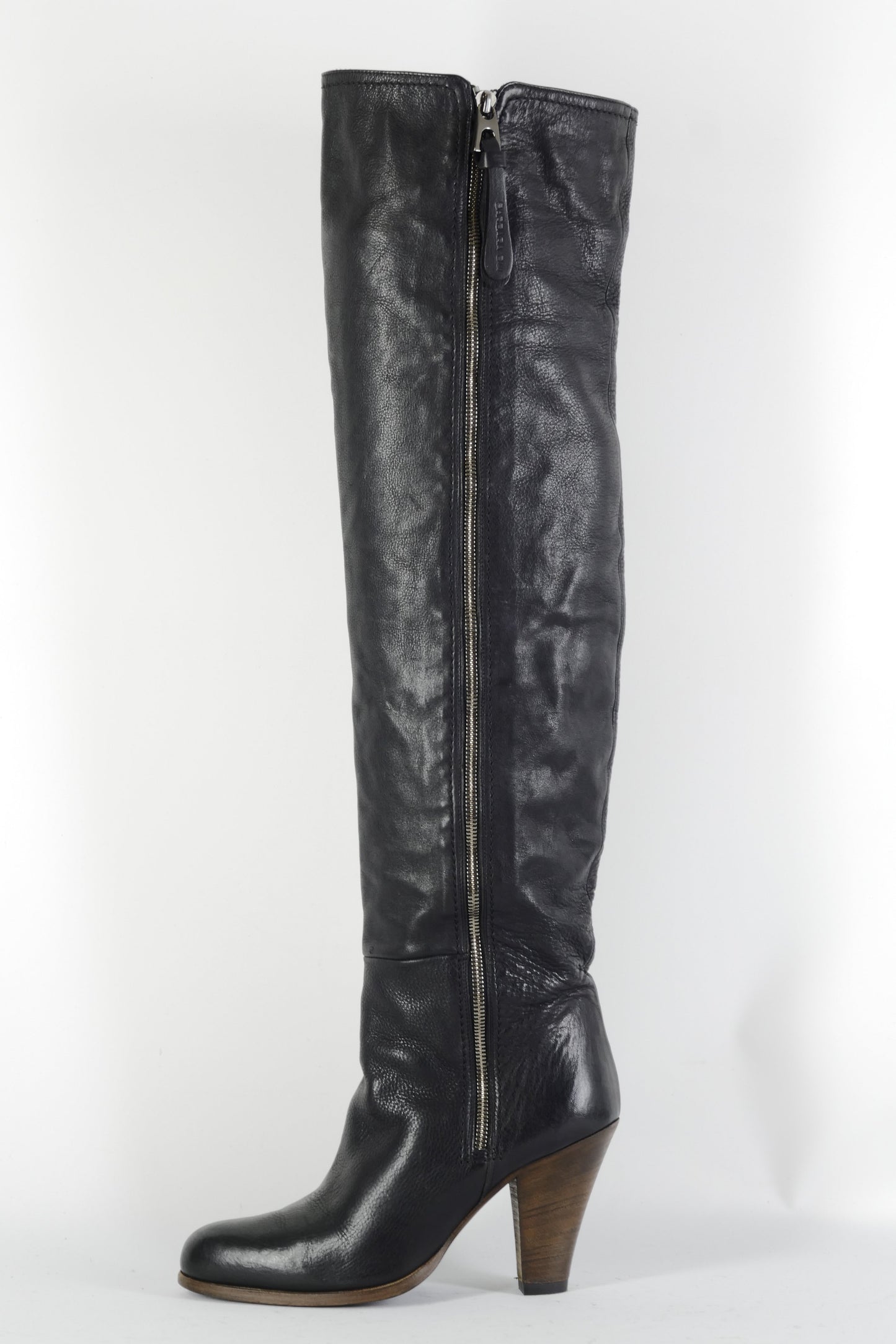 BUUTS Barbara Bui Overknees Leder schwarz 224093-1