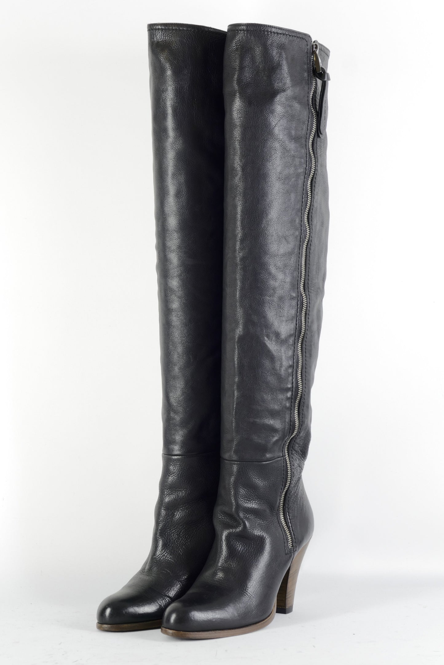 BUUTS Barbara Bui Overknees Leder schwarz 224093-2