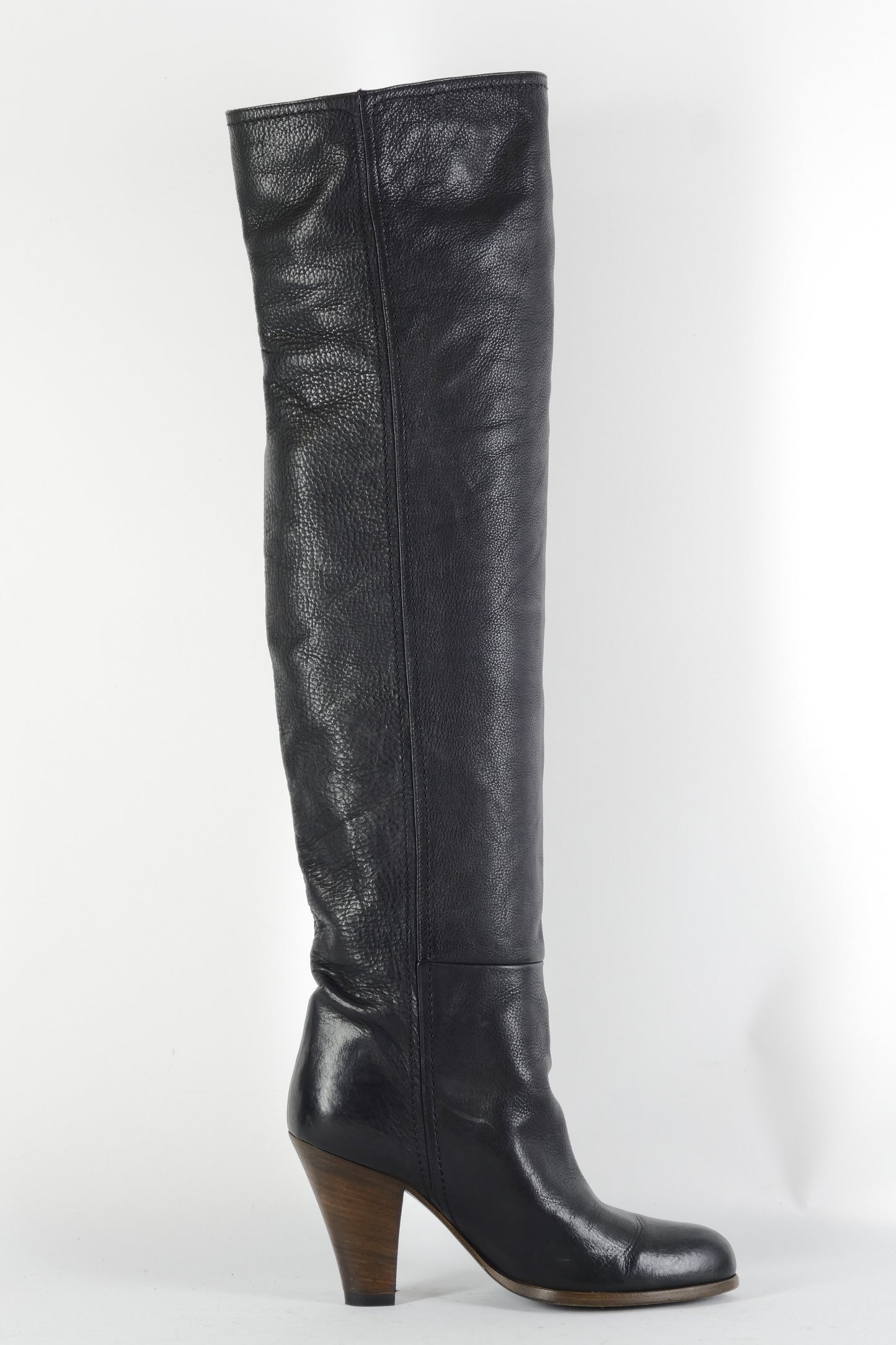 BUUTS Barbara Bui Overknees Leder schwarz 224093-3