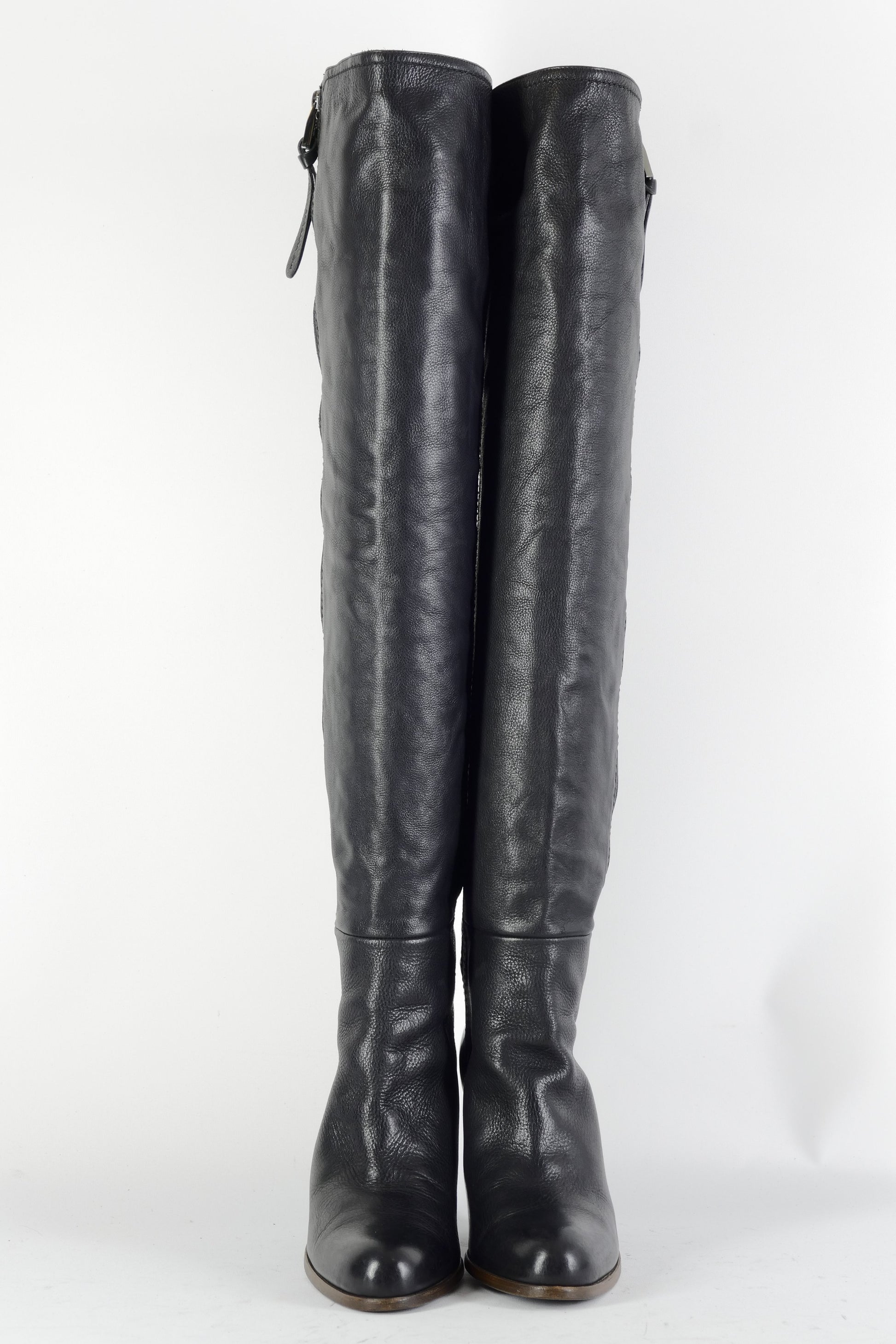 BUUTS Barbara Bui Overknees Leder schwarz 224093-4