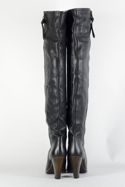 BUUTS Barbara Bui Overknees Leder schwarz 224093-5