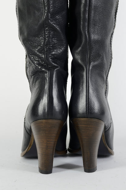 BUUTS Barbara Bui Overknees Leder schwarz 224093-6