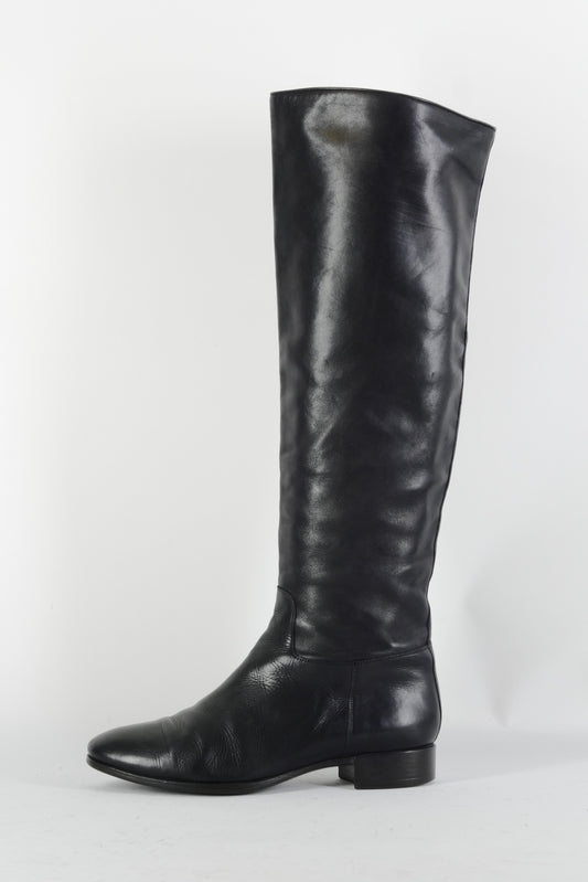 BUUTS Santoni Stiefel Leder schwarz 224094-1