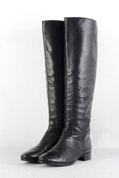 BUUTS Santoni Stiefel Leder schwarz 224094-2