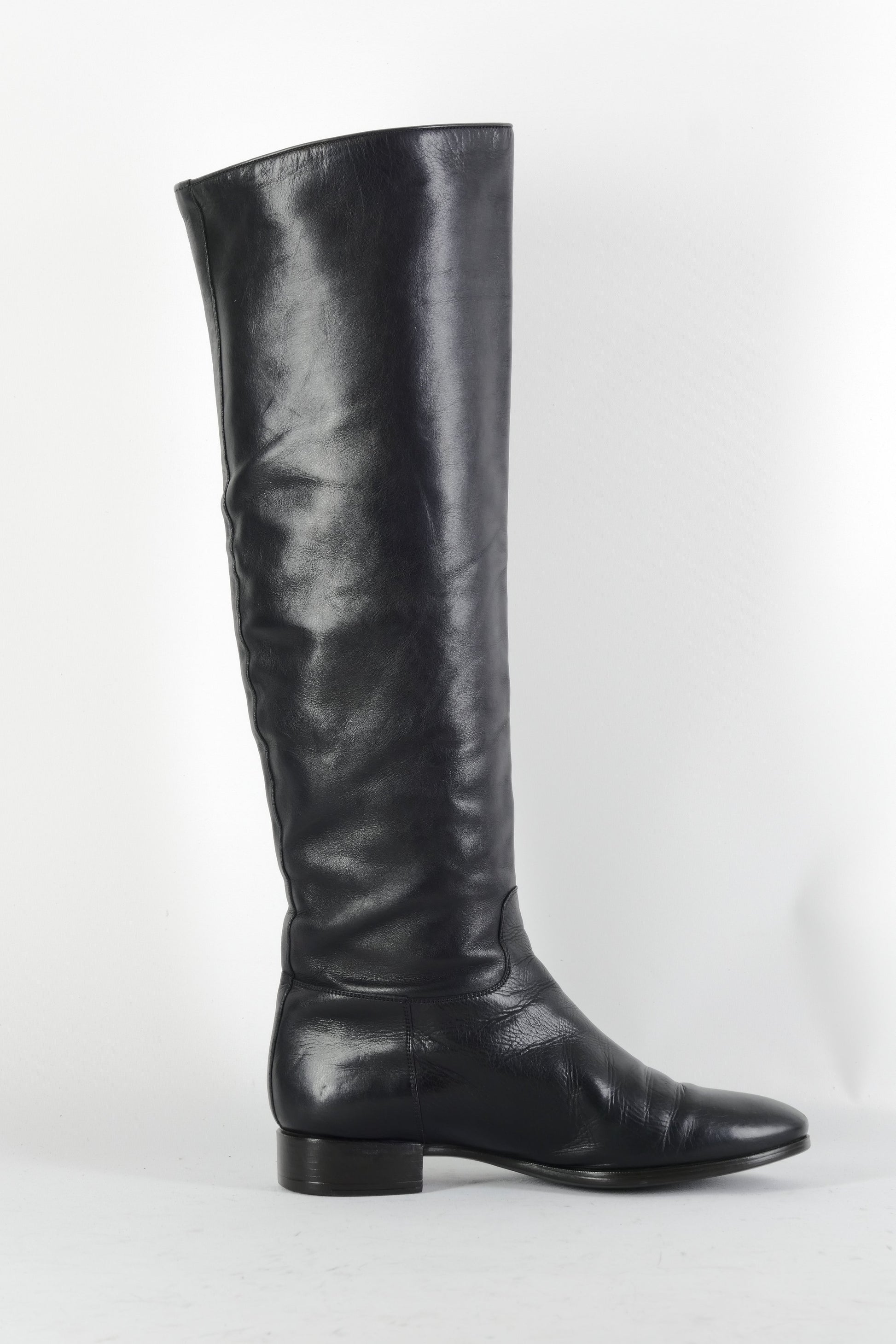 BUUTS Santoni Stiefel Leder schwarz 224094-3