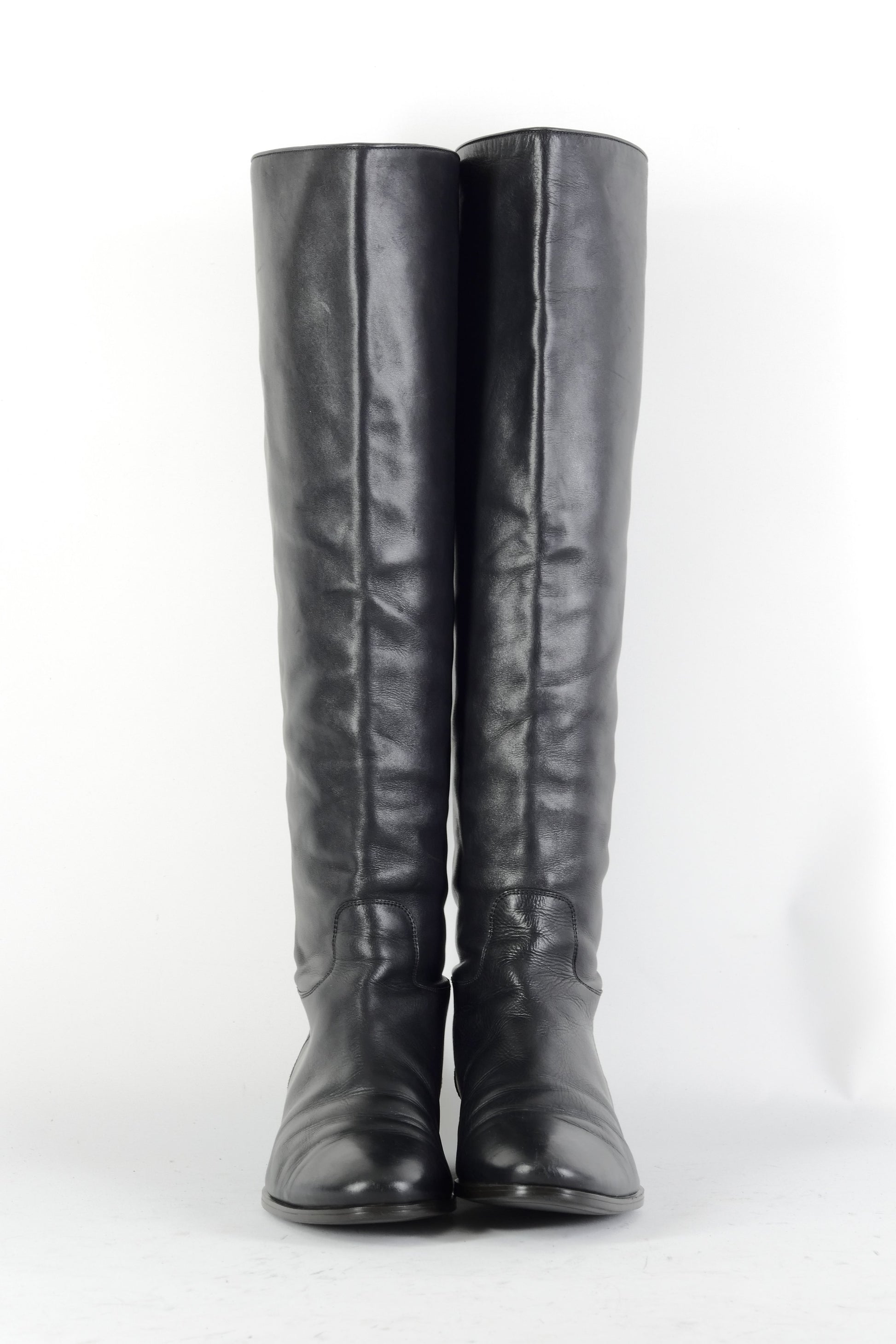 BUUTS Santoni Stiefel Leder schwarz 224094-4