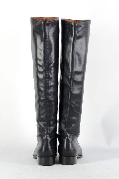 BUUTS Santoni Stiefel Leder schwarz 224094-5