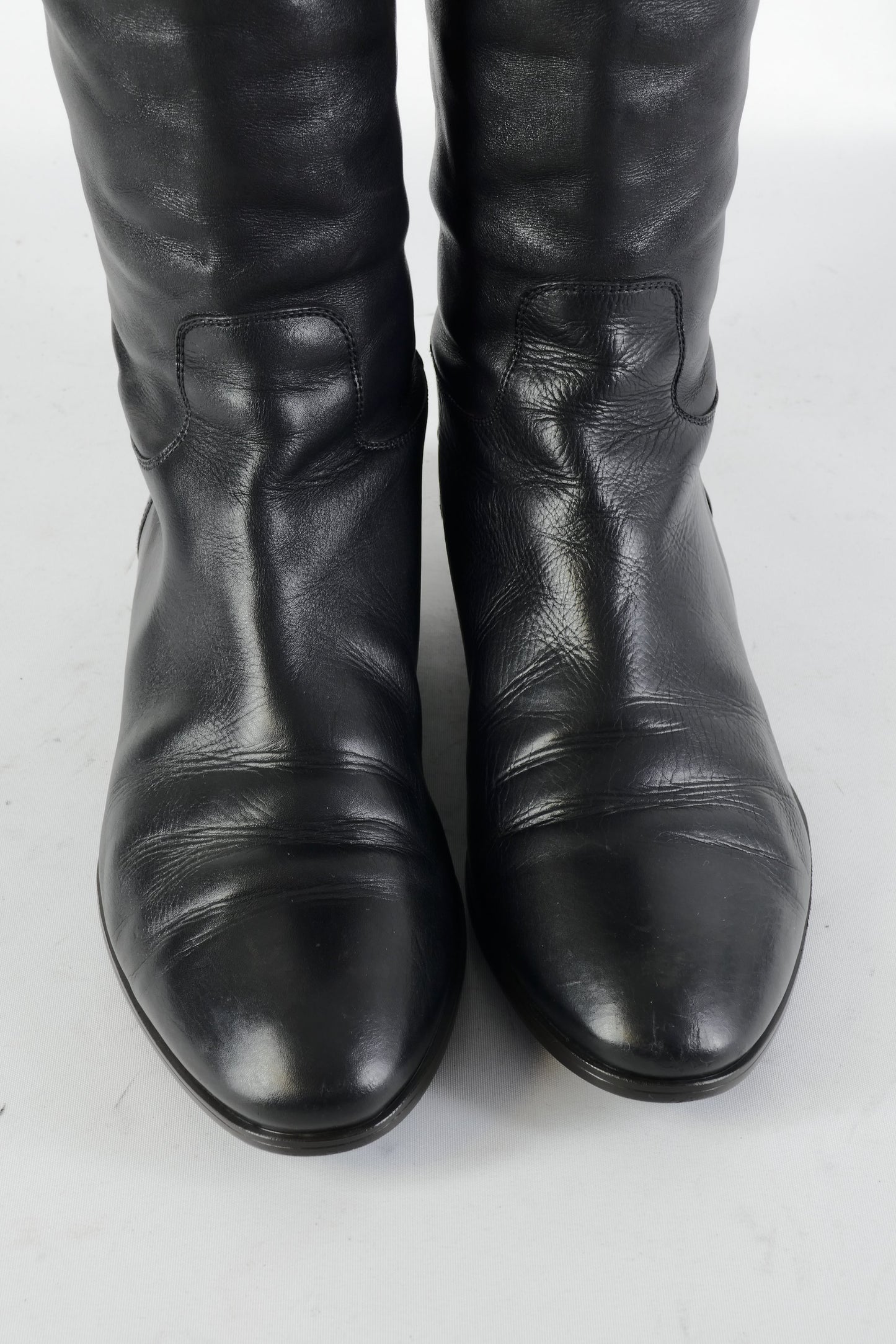 BUUTS Santoni Stiefel Leder schwarz 224094-7