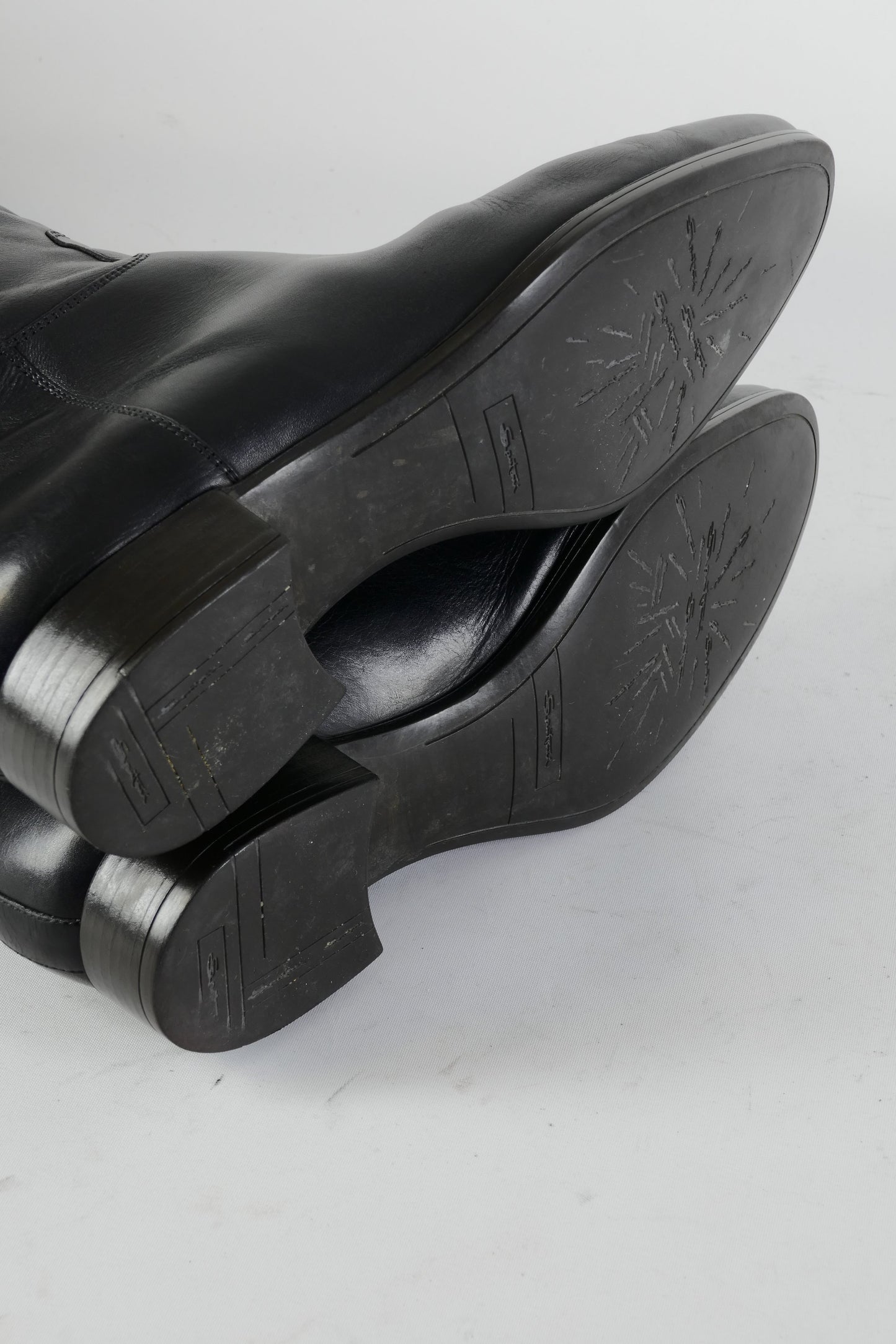BUUTS Santoni Stiefel Leder schwarz 224094-8