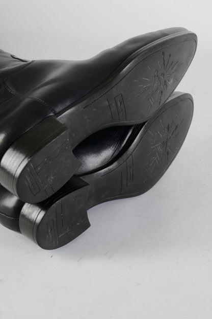 BUUTS Santoni Stiefel Leder schwarz 224094-8