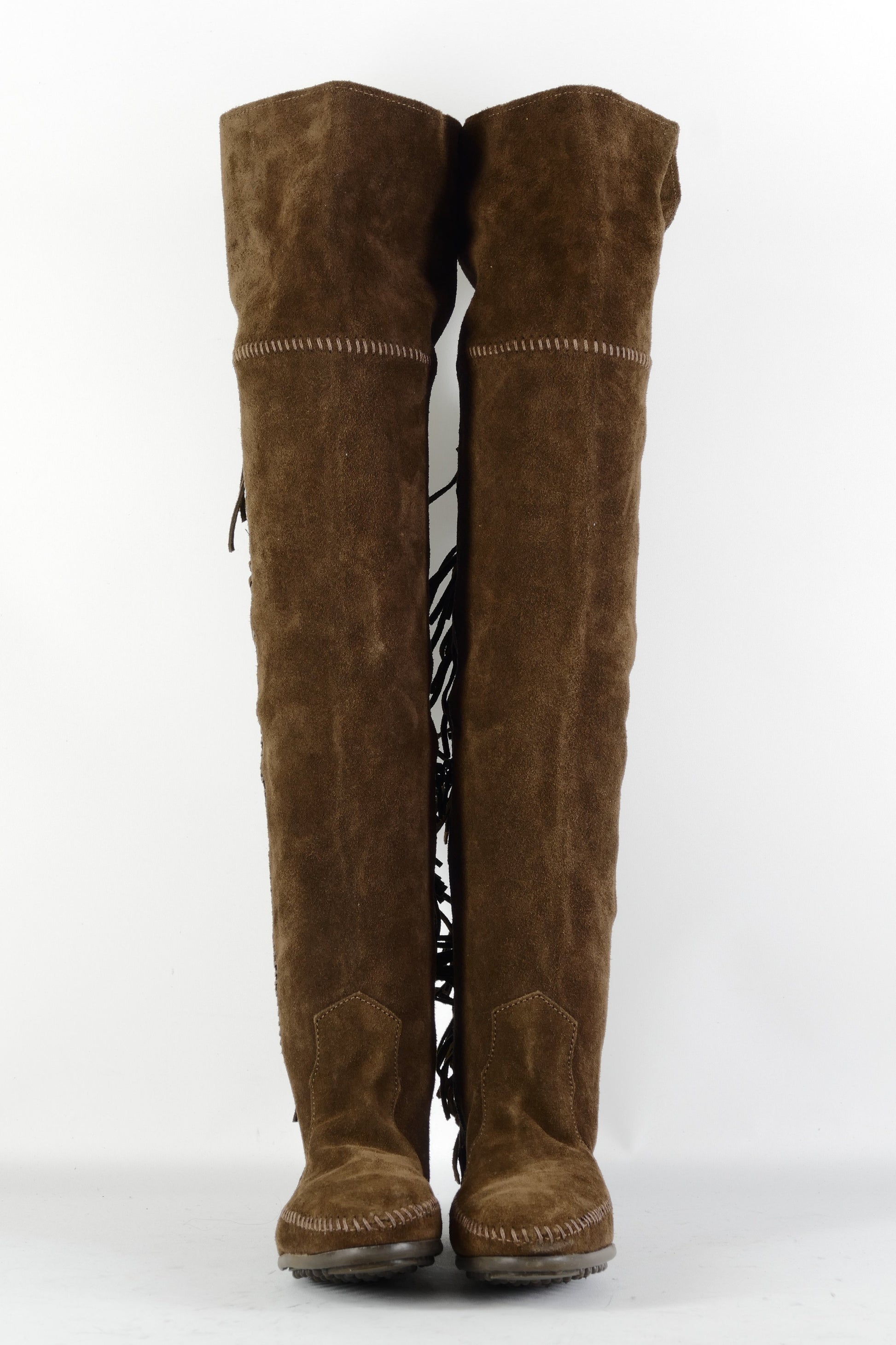 BUUTS Minnetonka Overknees Wildleder braun 224097-4