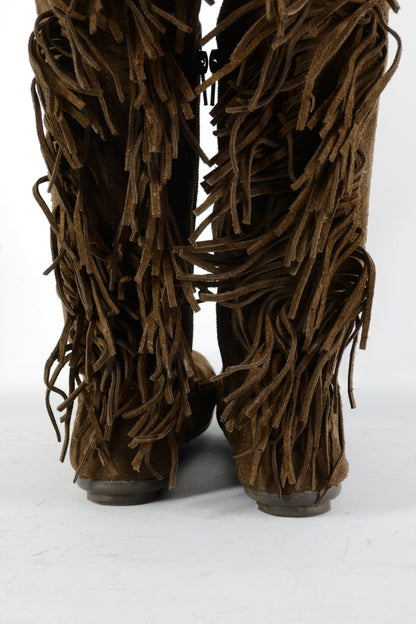 BUUTS Minnetonka Overknees Wildleder braun 224097-6
