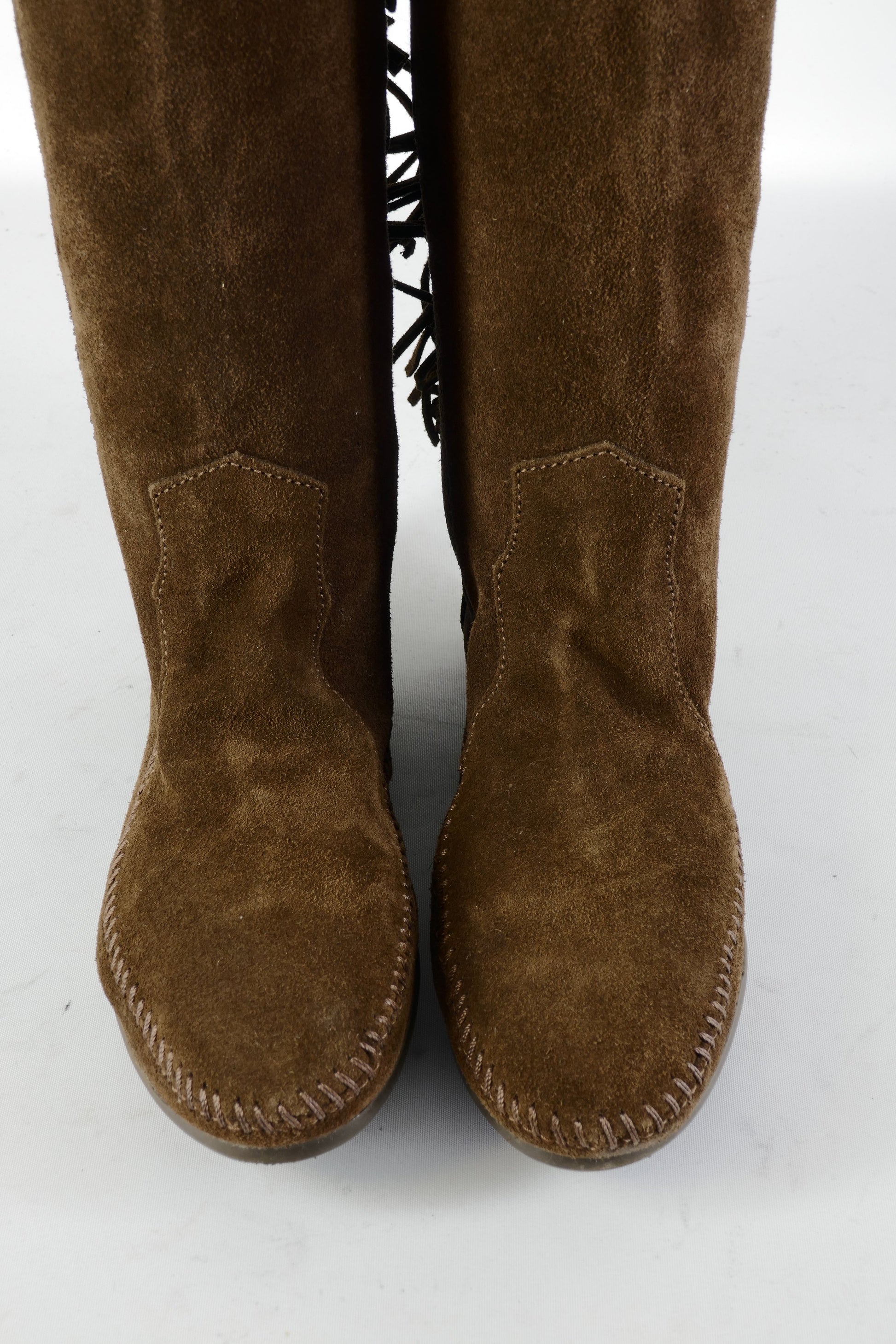 BUUTS Minnetonka Overknees Wildleder braun 224097-7