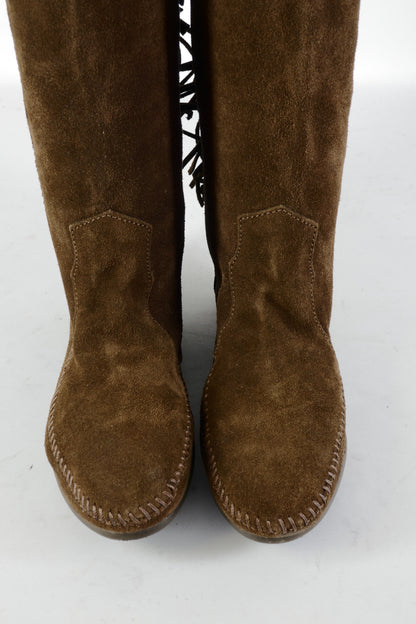 BUUTS Minnetonka Overknees Wildleder braun 224097-7