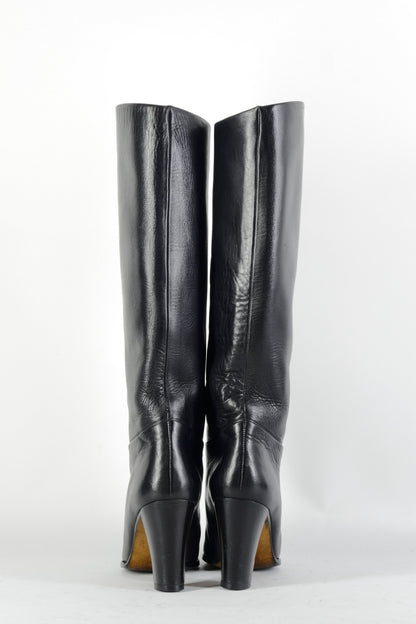 BUUTS Zecchi Vintage-Stiefel Leder schwarz 224100-5