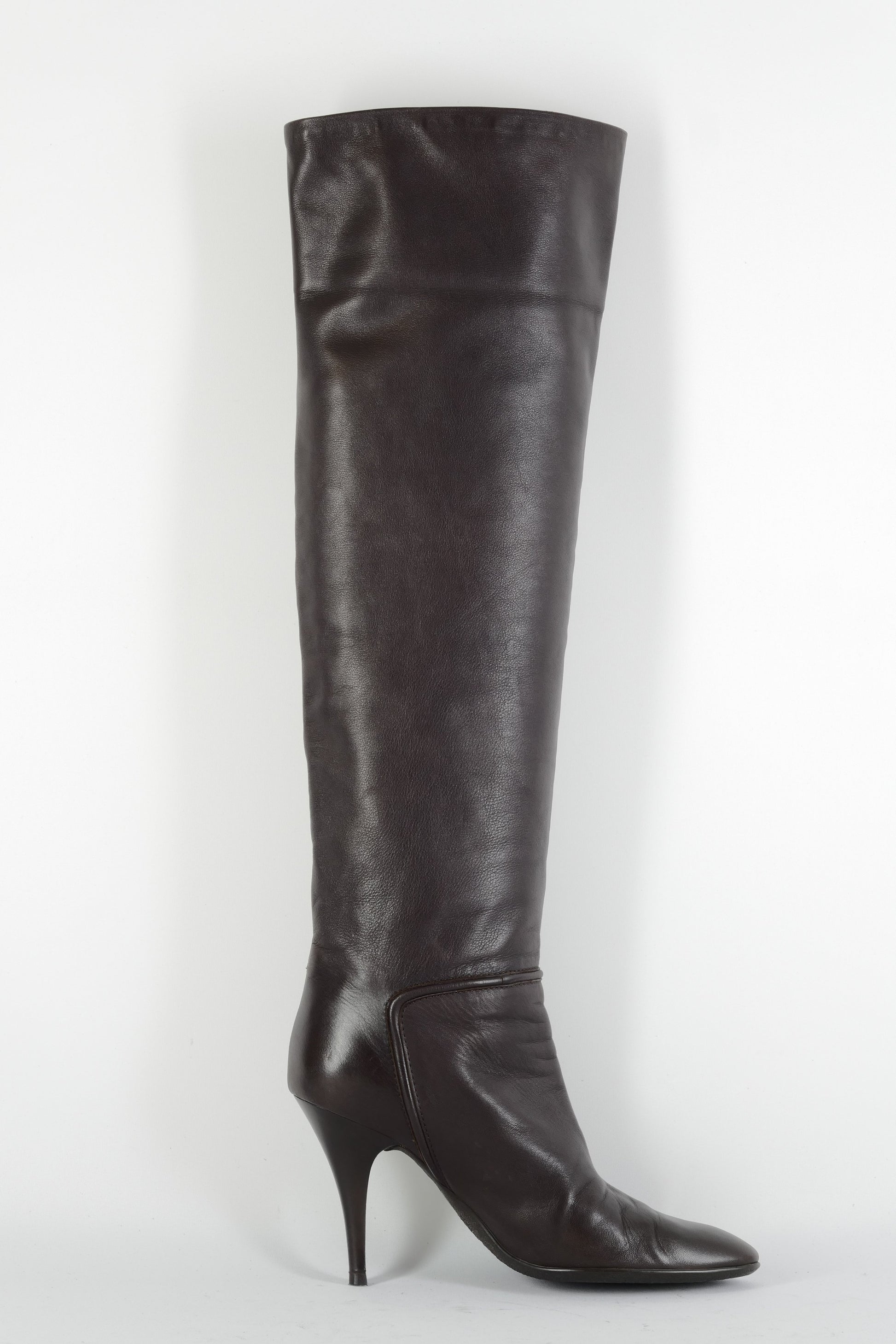 BUUTS Giuseppe Zanotti Vicini Hohe Stiefel Leder dunkelbraun 224101-3