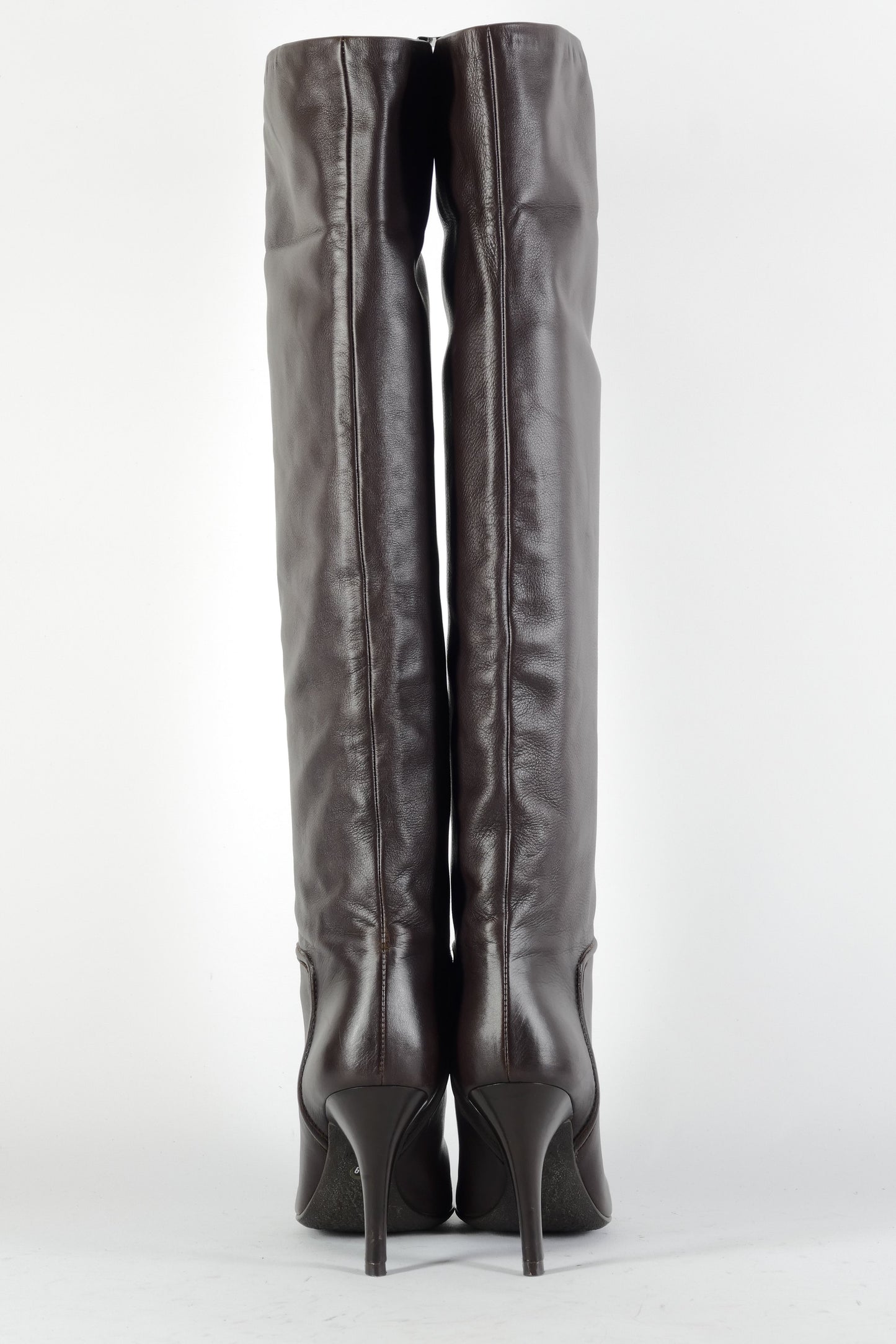 BUUTS Giuseppe Zanotti Vicini Hohe Stiefel Leder dunkelbraun 224101-5