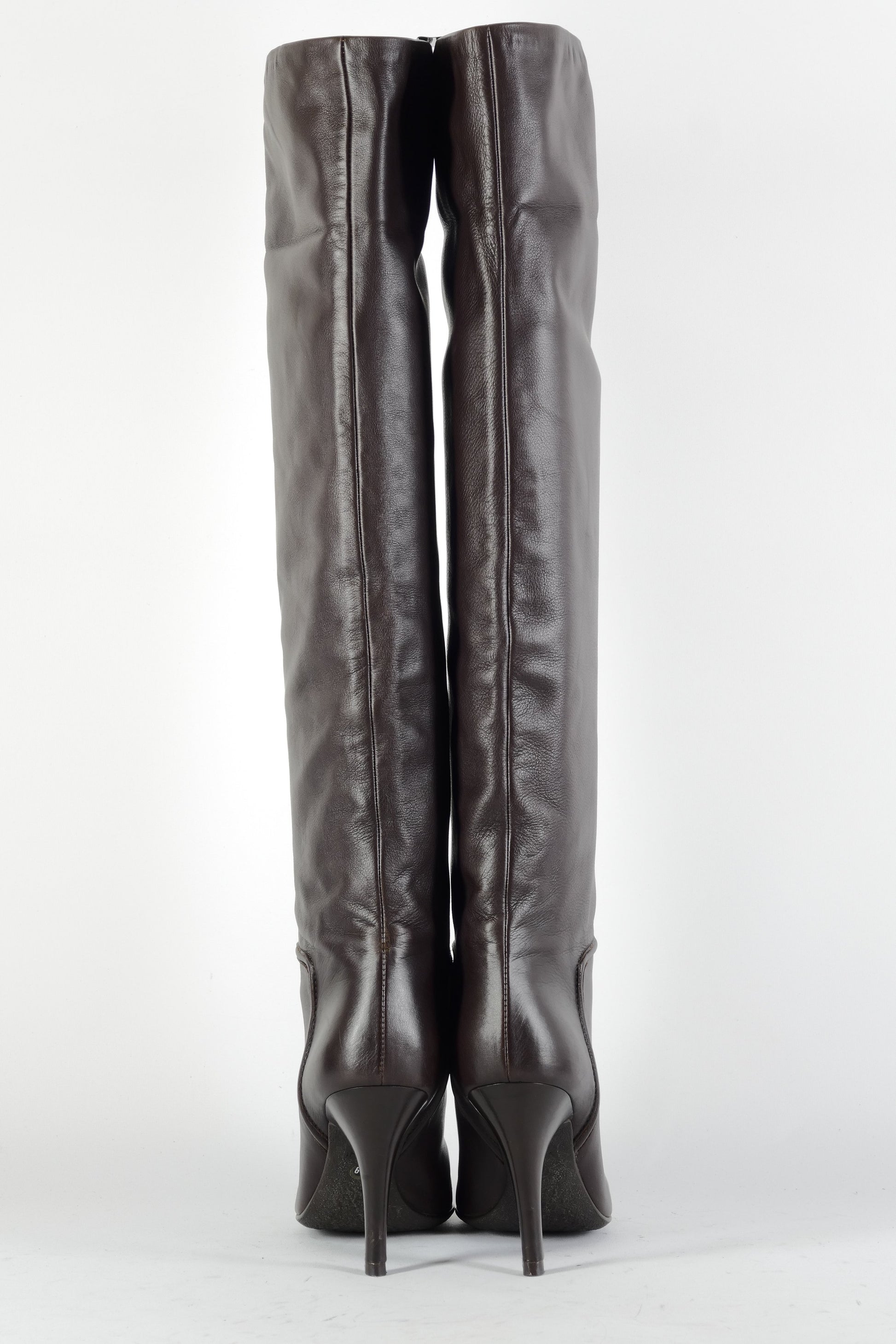 BUUTS Giuseppe Zanotti Vicini Hohe Stiefel Leder dunkelbraun 224101-5