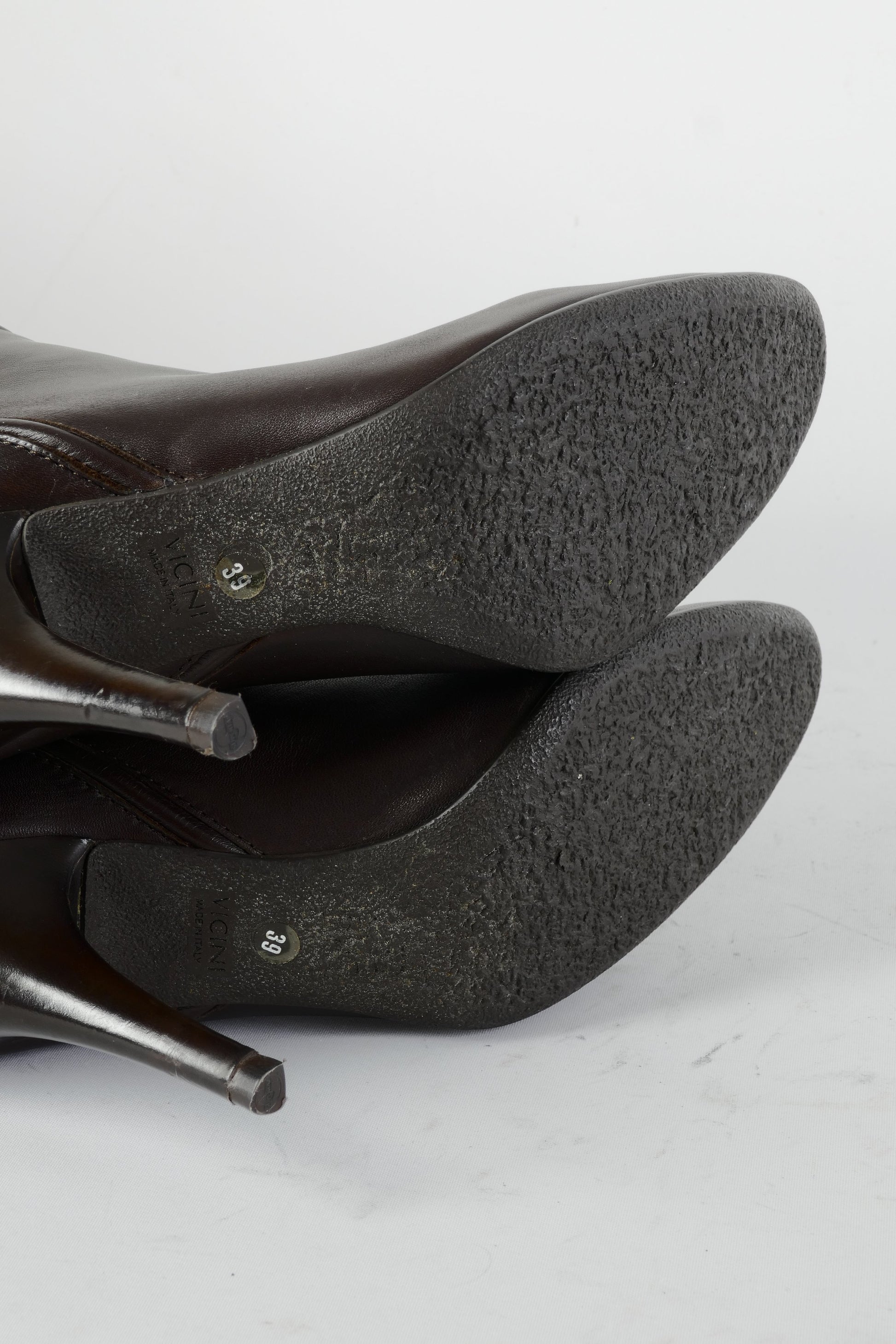 BUUTS Giuseppe Zanotti Vicini Hohe Stiefel Leder dunkelbraun 224101-8