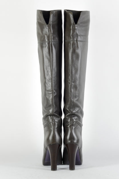 BUUTS L'Autre Chose Hohe Stiefel Leder anthrazit 224102-5