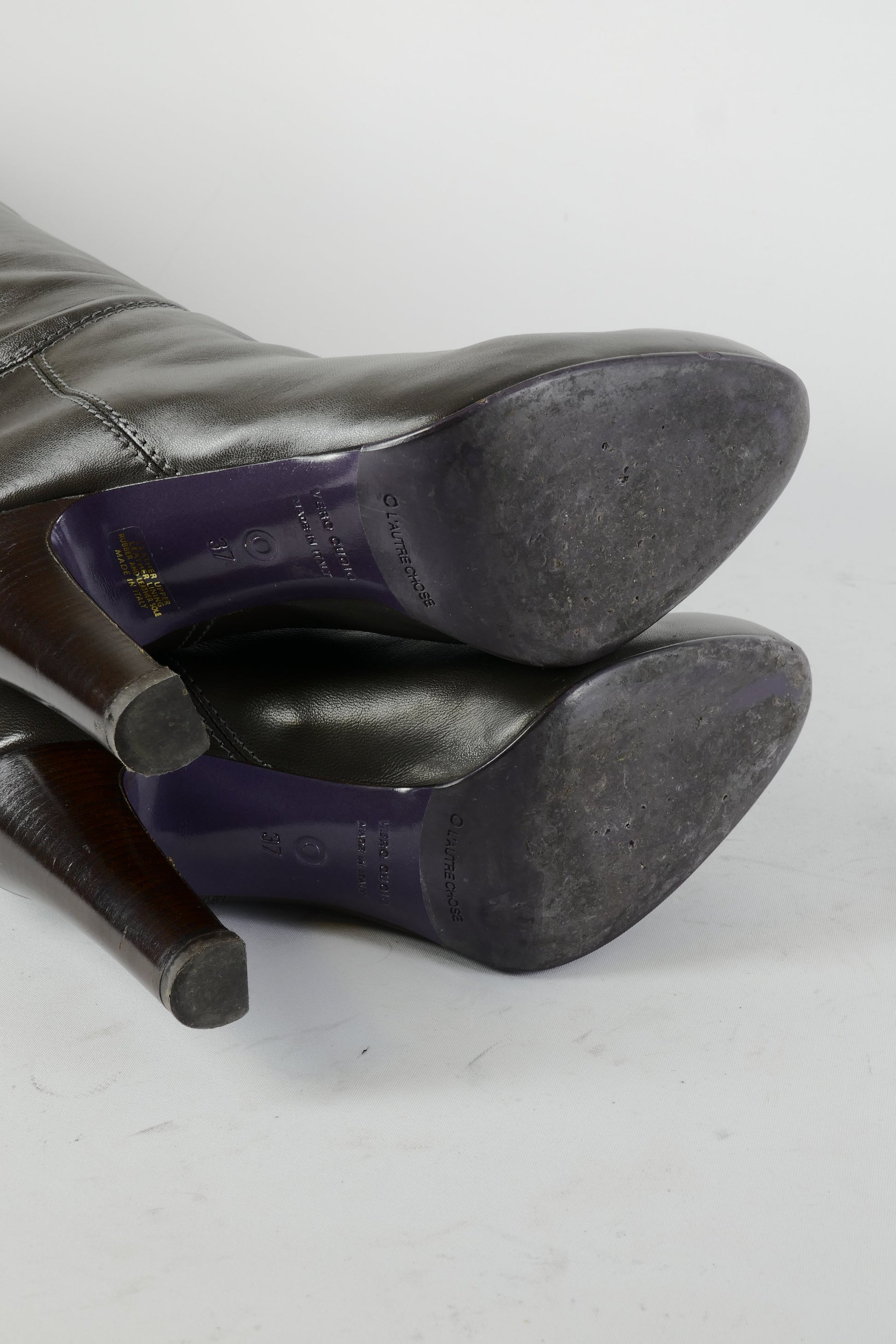 BUUTS L'Autre Chose Hohe Stiefel Leder anthrazit 224102-8