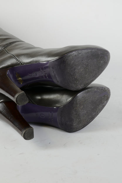 BUUTS L'Autre Chose Hohe Stiefel Leder anthrazit 224102-8
