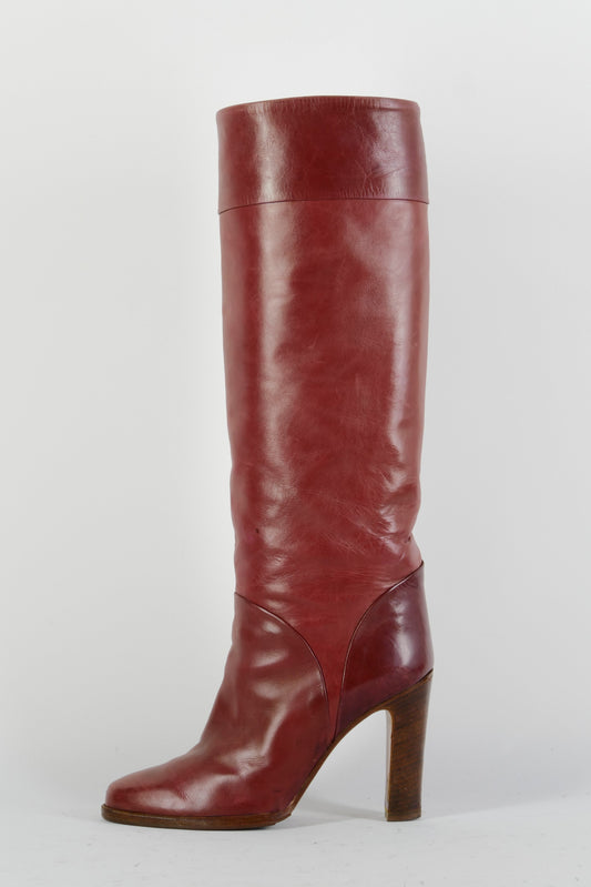 BUUTS Vintage Vintage-Stiefel Leder bordeaux 224103-1