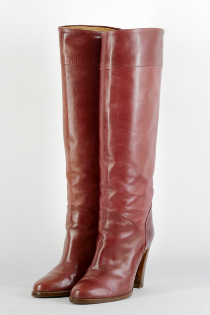 BUUTS Vintage Vintage-Stiefel Leder bordeaux 224103-2