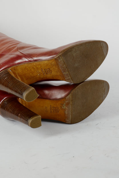 BUUTS Vintage Vintage-Stiefel Leder bordeaux 224103-8