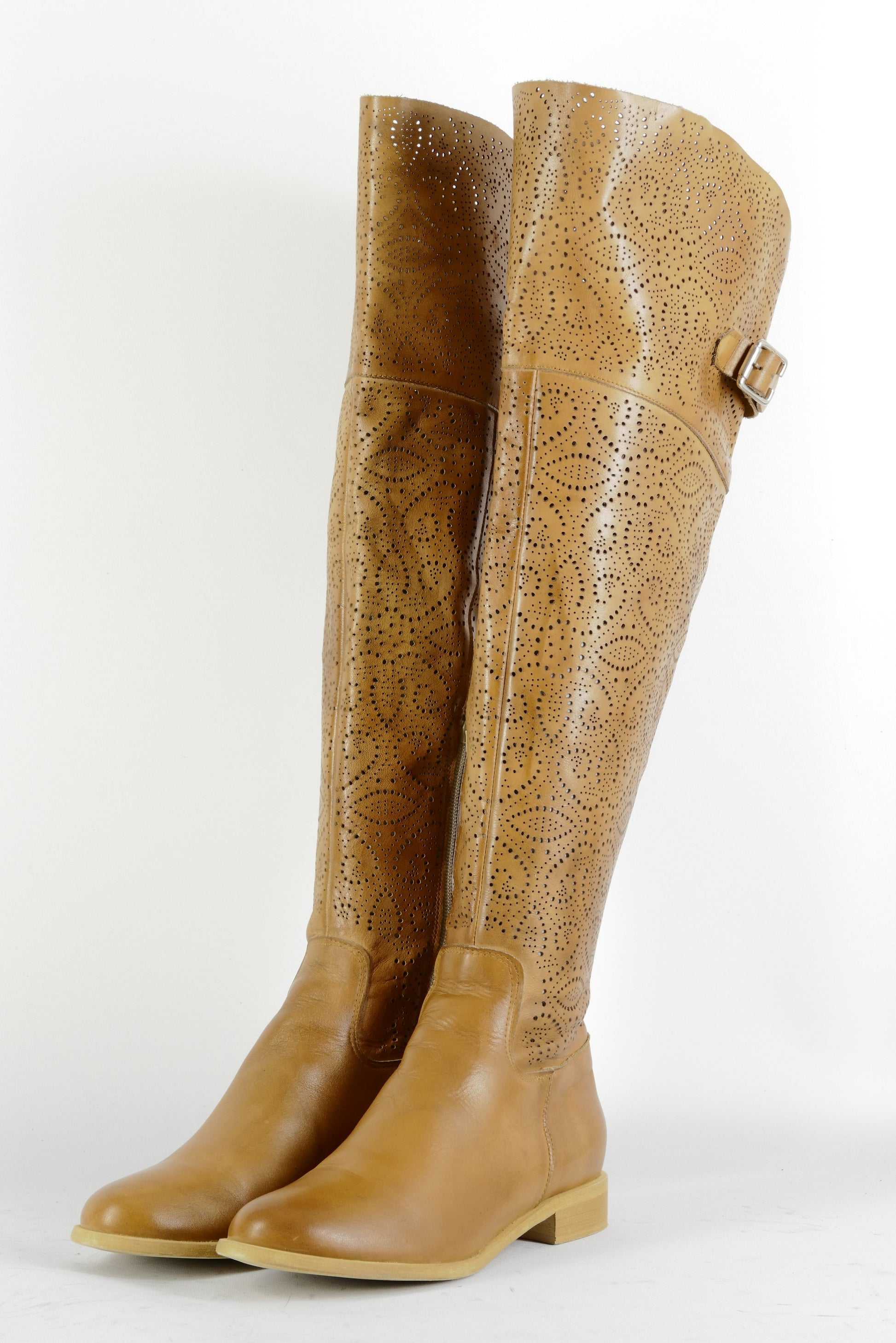 BUUTS De Caro Hohe Stiefel Leder cognac 224104-2