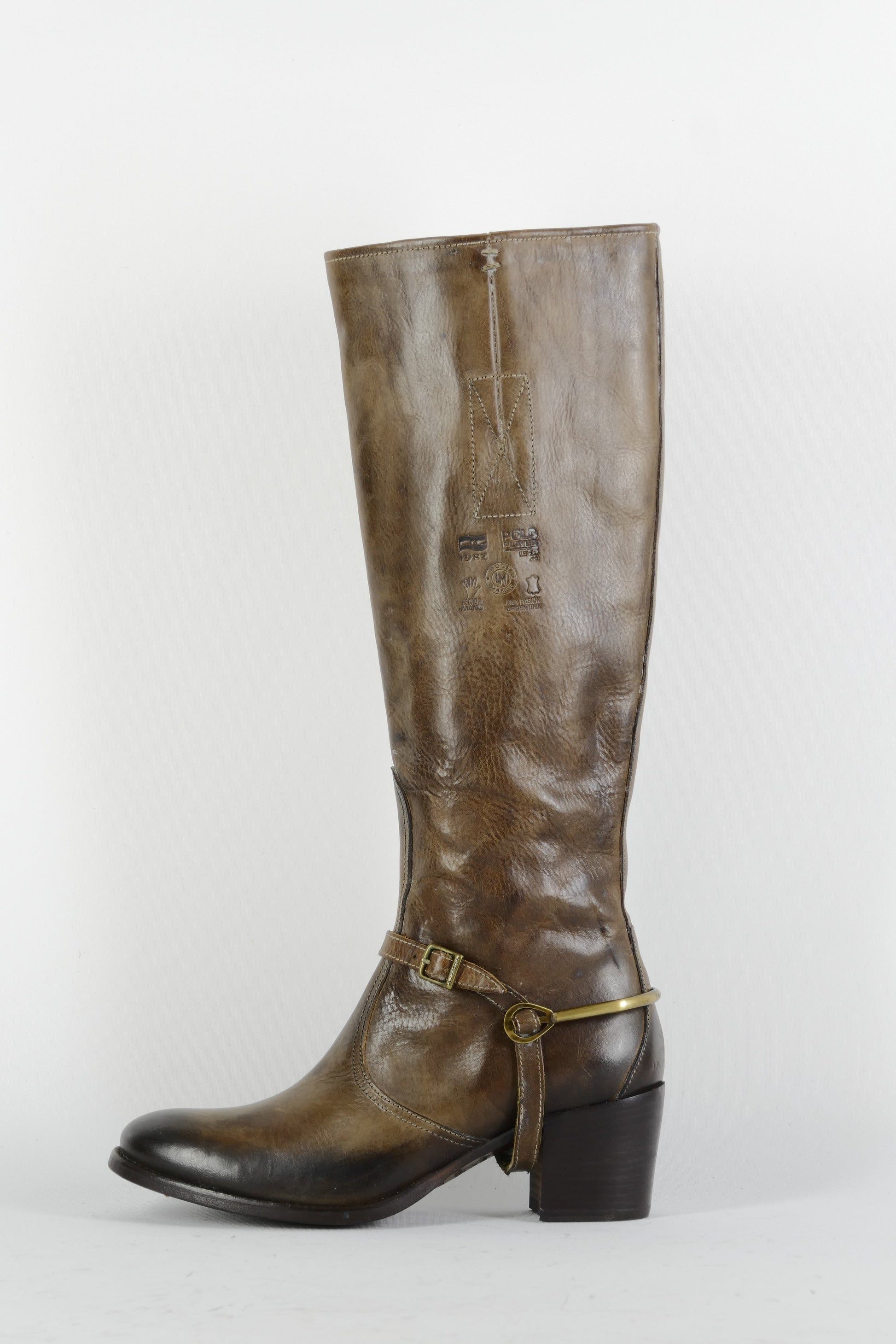 BUUTS La Martina Stiefel Leder braun 224106-1