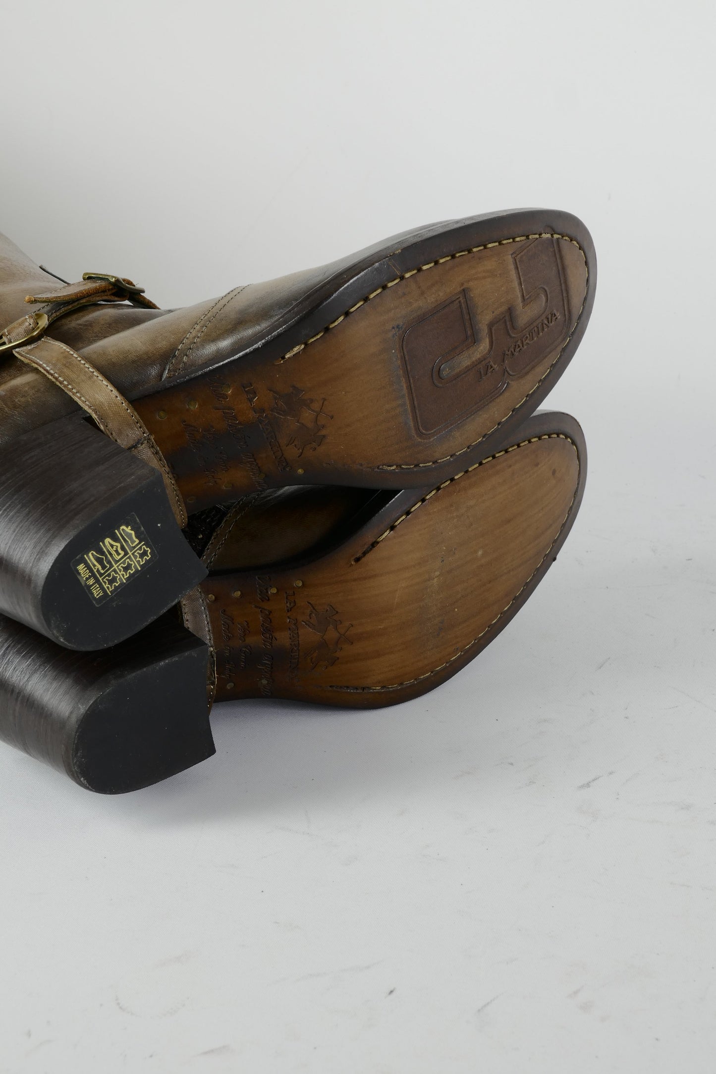 BUUTS La Martina Stiefel Leder braun 224106-8