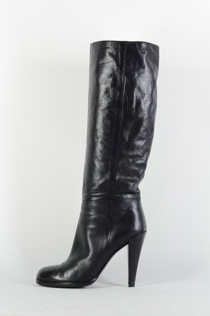 BUUTS Gucci Stiefel Leder schwarz 224108-1