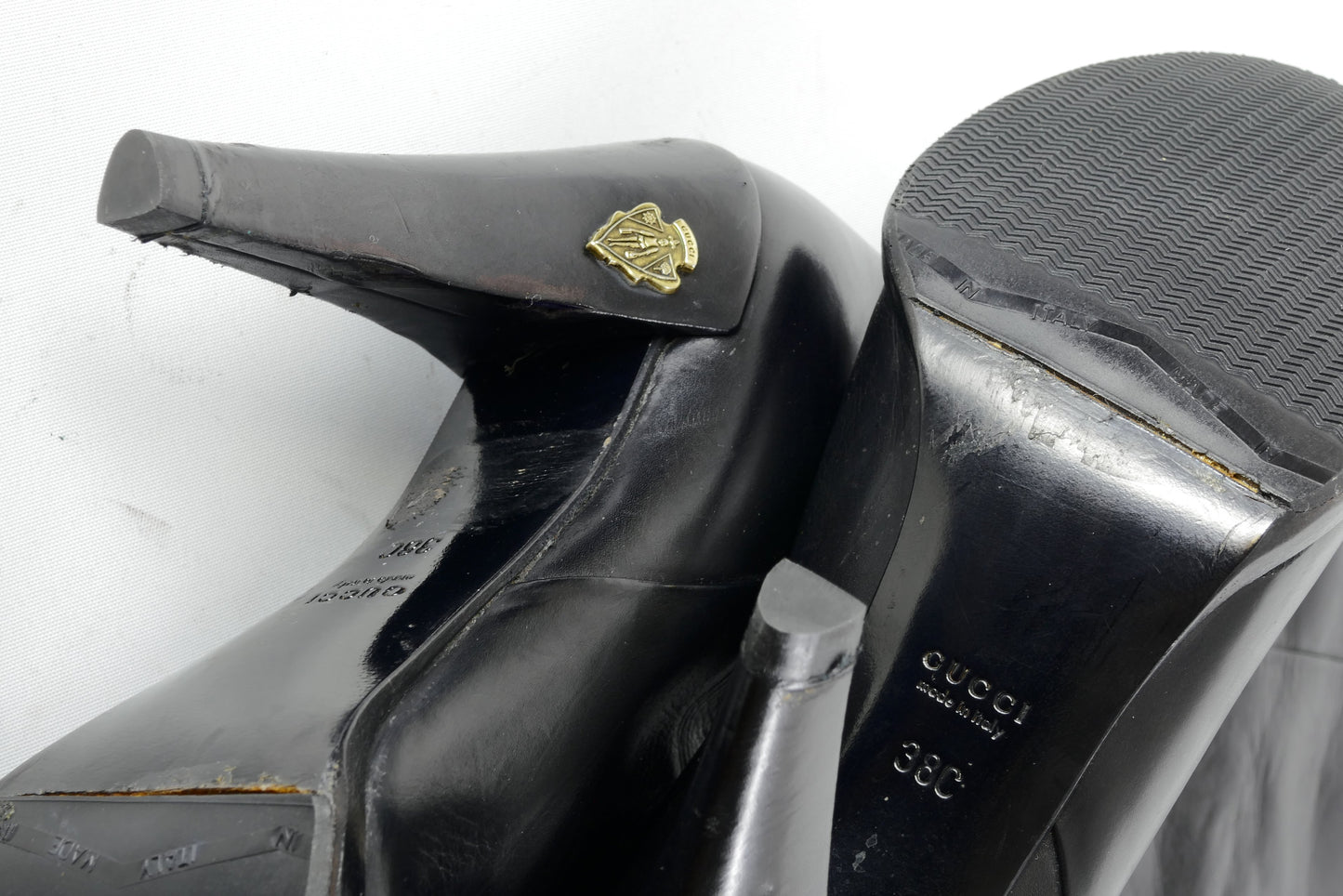 BUUTS Gucci Stiefel Leder schwarz 224108-11