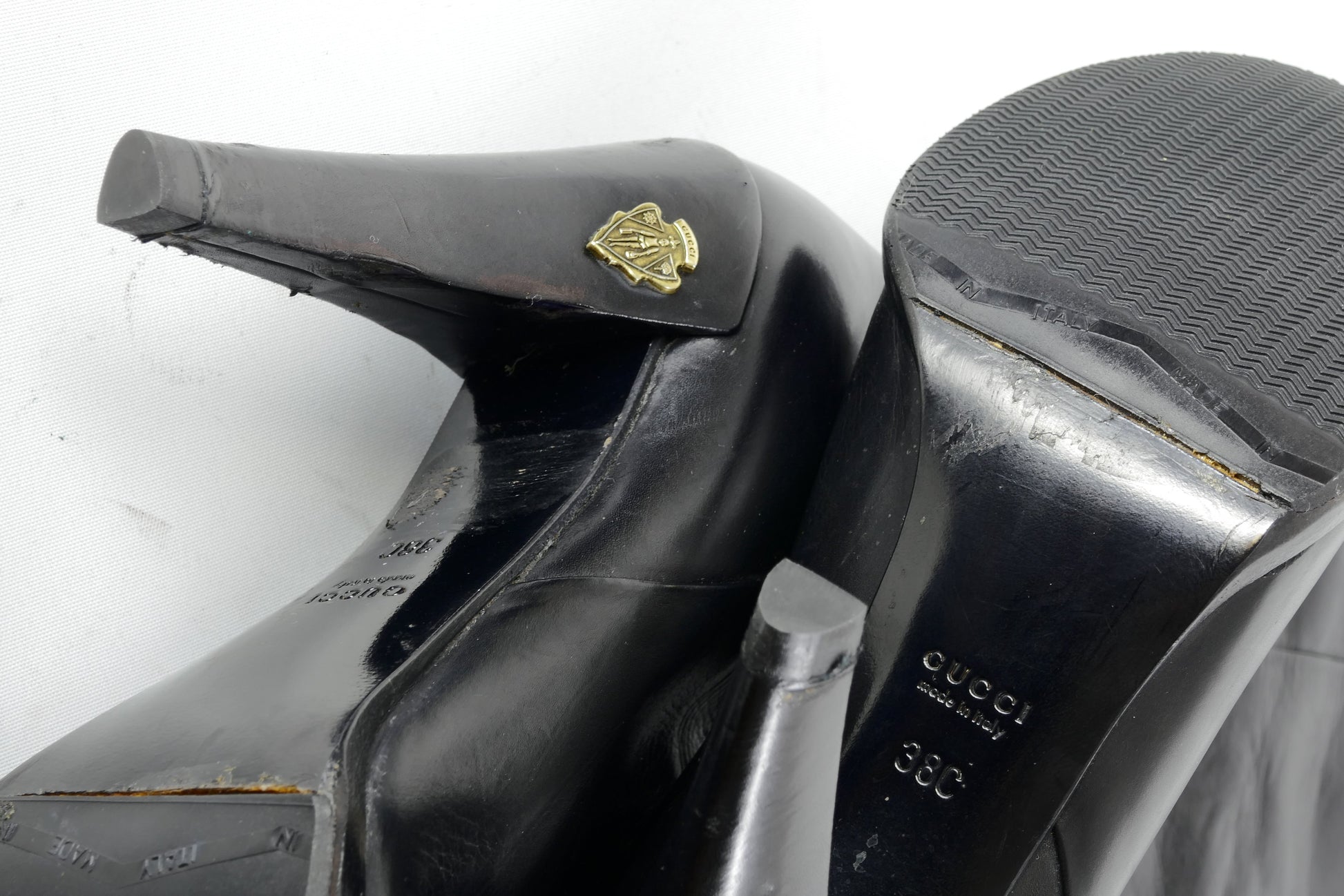 BUUTS Gucci Stiefel Leder schwarz 224108-11