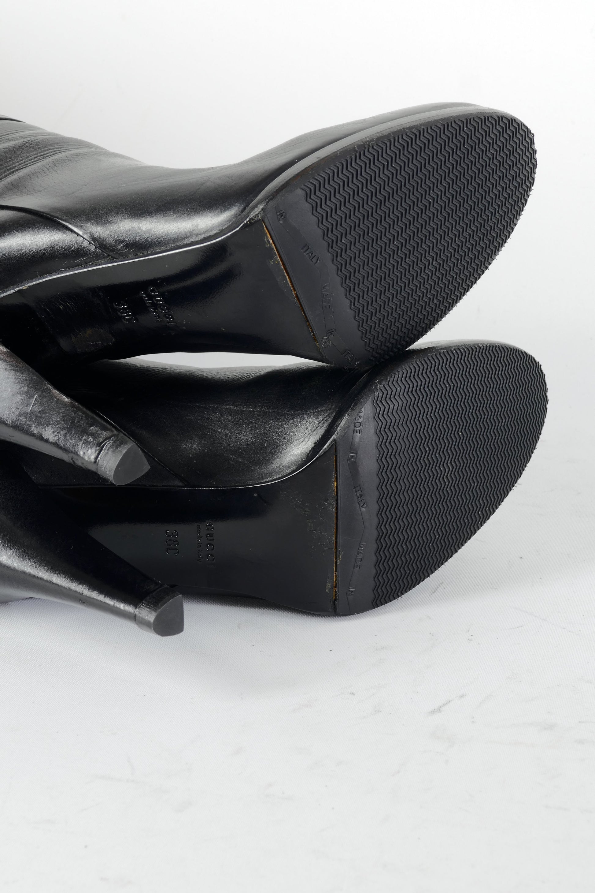BUUTS Gucci Stiefel Leder schwarz 224108-8