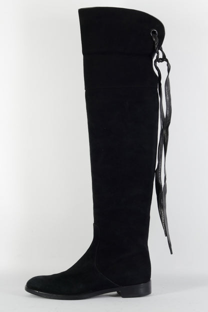 BUUTS Gianvito Rossi Overknees Wildleder schwarz 224109-1