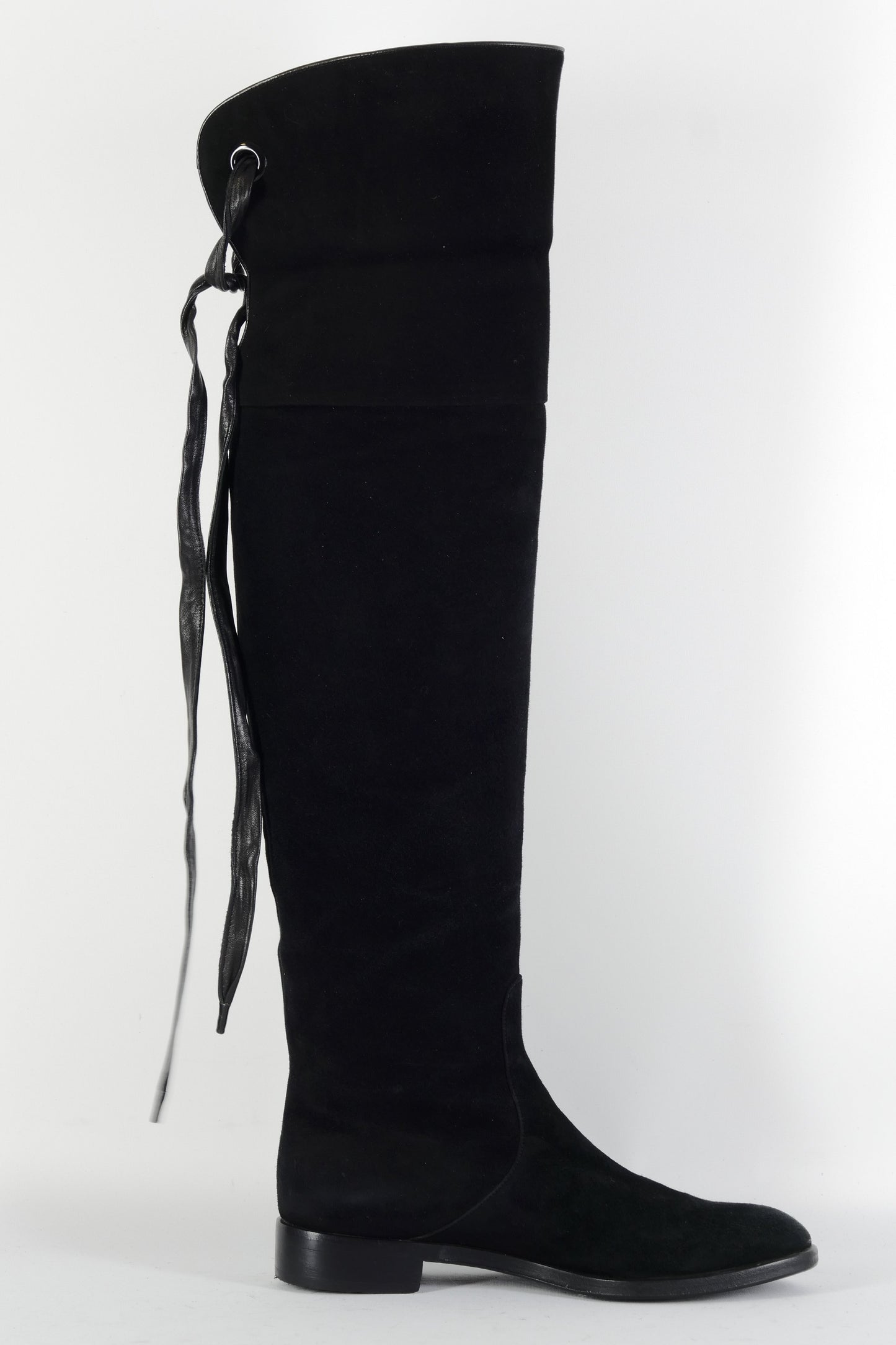 BUUTS Gianvito Rossi Overknees Wildleder schwarz 224109-3