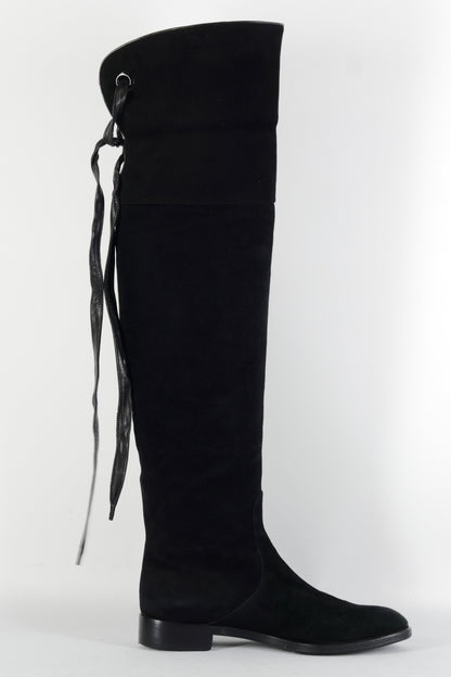 BUUTS Gianvito Rossi Overknees Wildleder schwarz 224109-3