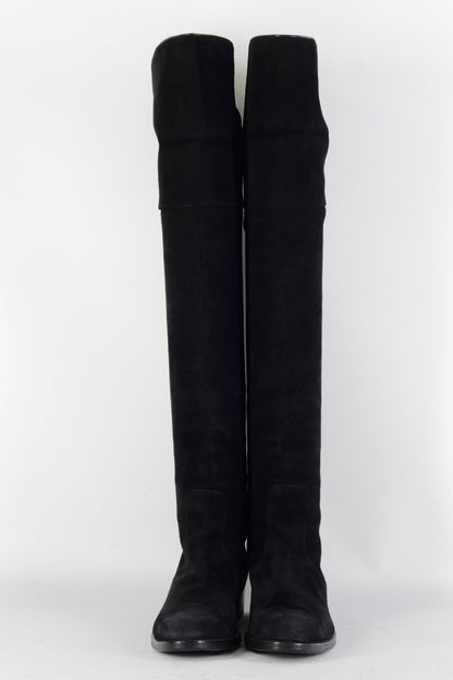 BUUTS Gianvito Rossi Overknees Wildleder schwarz 224109-4