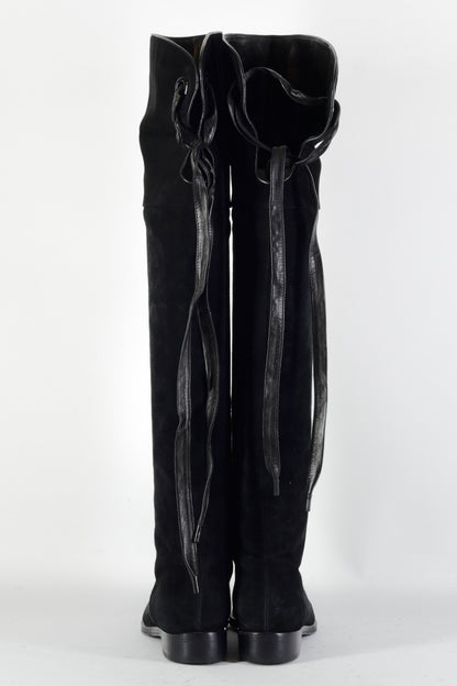 BUUTS Gianvito Rossi Overknees Wildleder schwarz 224109-5