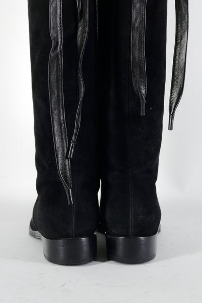 BUUTS Gianvito Rossi Overknees Wildleder schwarz 224109-6