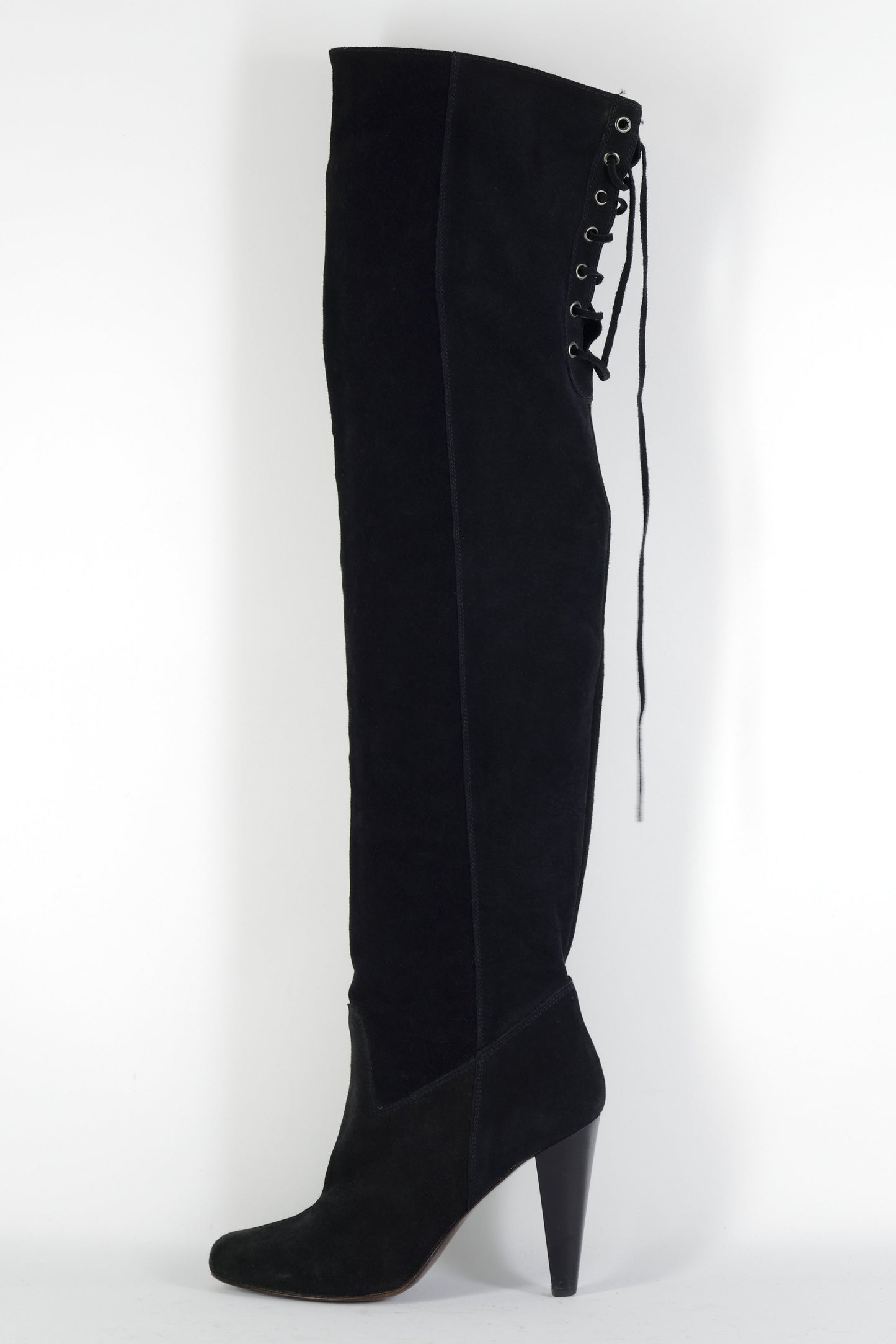 BUUTS Maje Overknees Wildleder schwarz 224113-1
