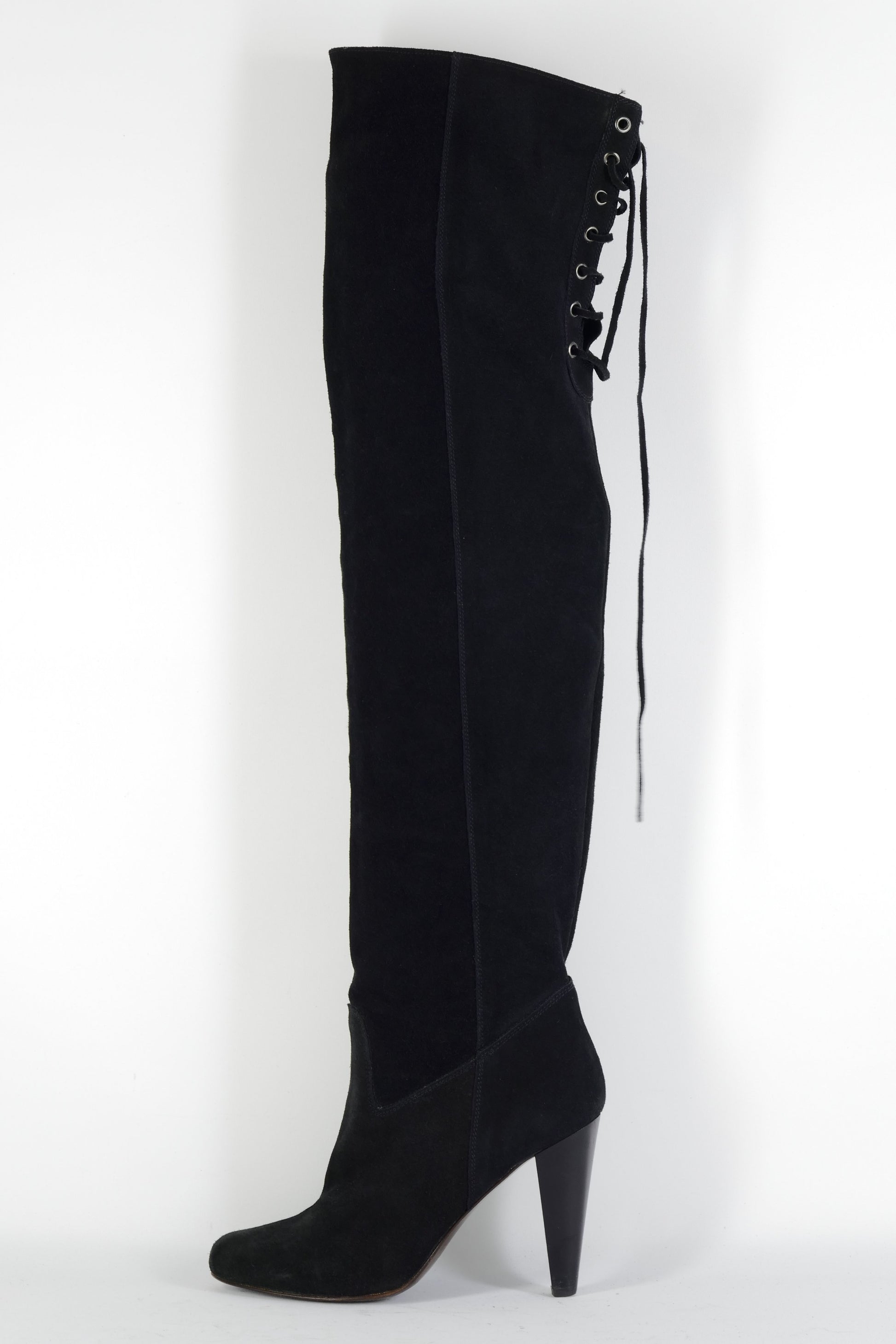 BUUTS Maje Overknees Wildleder schwarz 224113-1