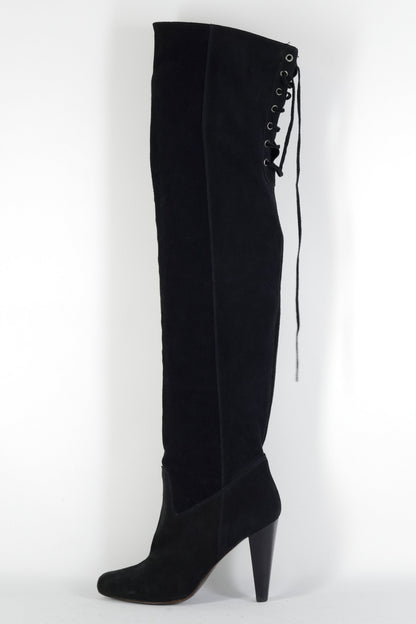 BUUTS Maje Overknees Wildleder schwarz 224113-1
