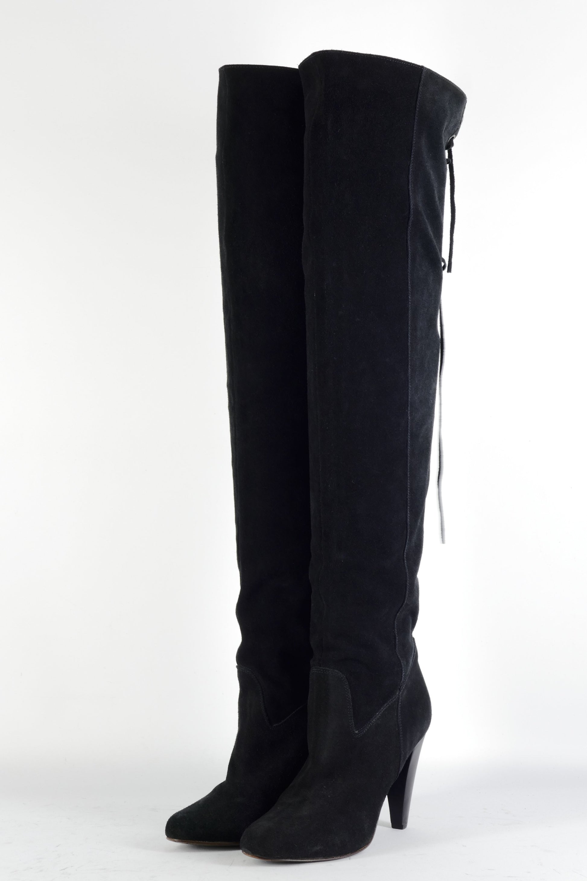BUUTS Maje Overknees Wildleder schwarz 224113-2